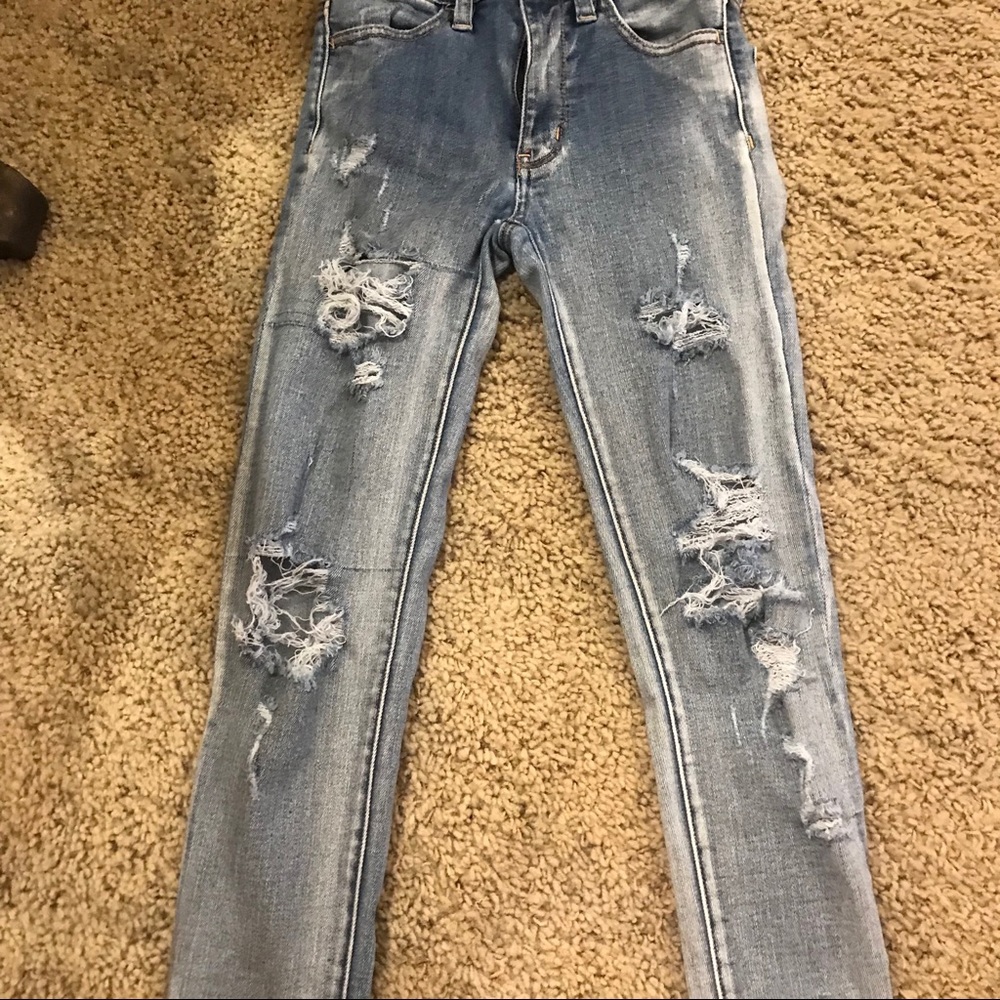 Hi-Rise Ripped Jeggings - Picture 2 of 6
